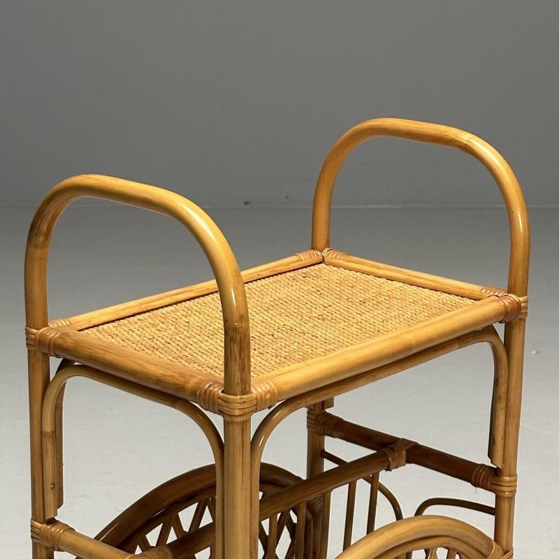 Swedish Mid-Century Modern, Magazine Rack, Bamboo, Rattan, Sweden, 1960s - 4