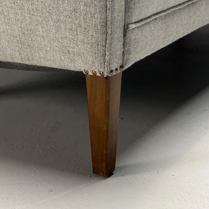 Ludvig Pontoppidan, Danish Mid-Century Modern, Sofa, Light Gray Wool, 1950s - 8