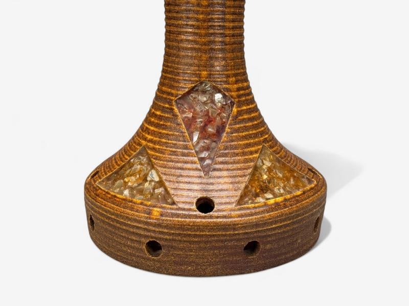 Accolay, Ceramic, Stained Glass, Spun Resin, Floor Lamp, France, 1955 - 5