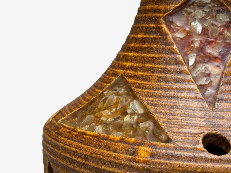 Accolay, Ceramic, Stained Glass, Spun Resin, Floor Lamp, France, 1955 - 8