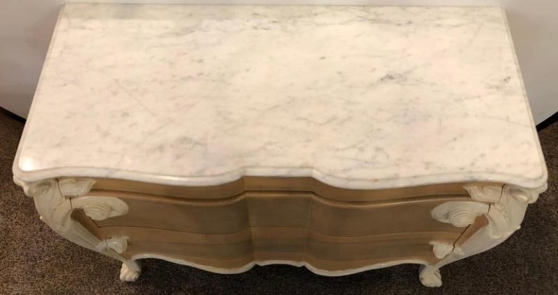 Hollywood Regency Louis XV Commode, Nightstands or Dressers by Casaragi a Pair - 5