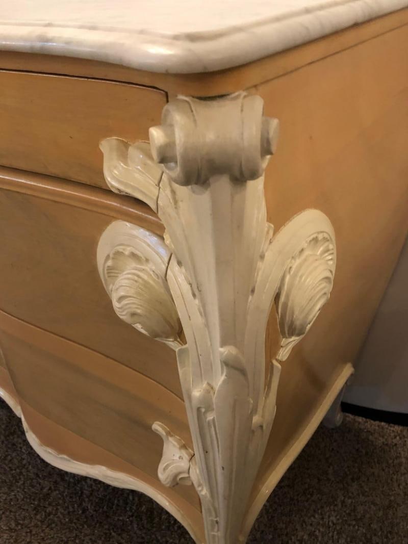 Hollywood Regency Louis XV Commode, Nightstands or Dressers by Casaragi a Pair - 8