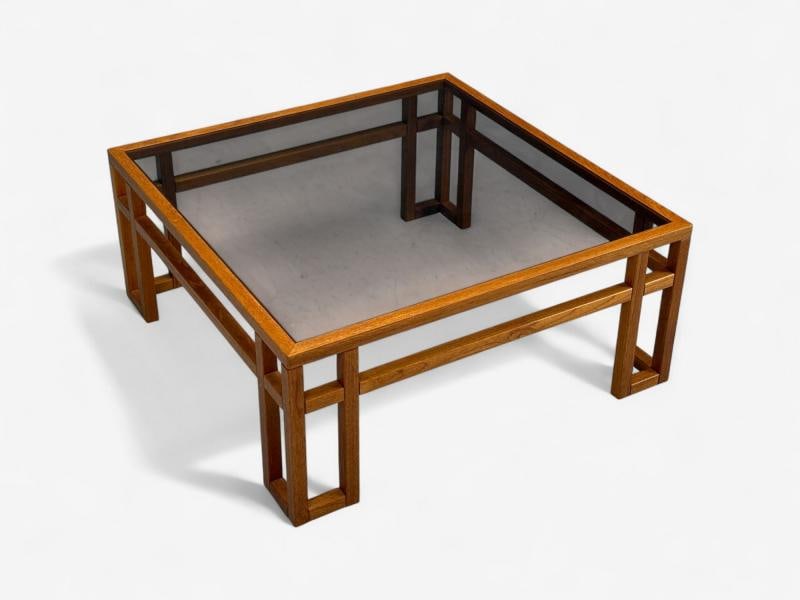 Danish Modern, Teak, Glass, Square Coffee Table, Denmark, 1960s - 7