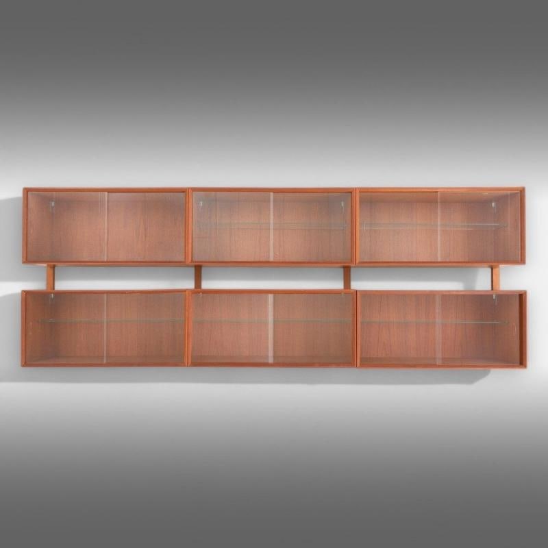 Scandinavian Mid-Century Modern, Wall Mounted Bookshelf, Teak, Norway, 1967 - 3