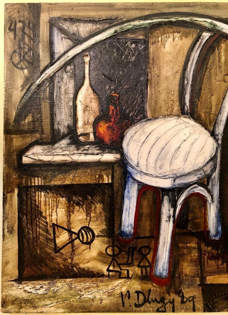 Vitaly Dlugy White Chair, 1989 Oil on Canvas - 5