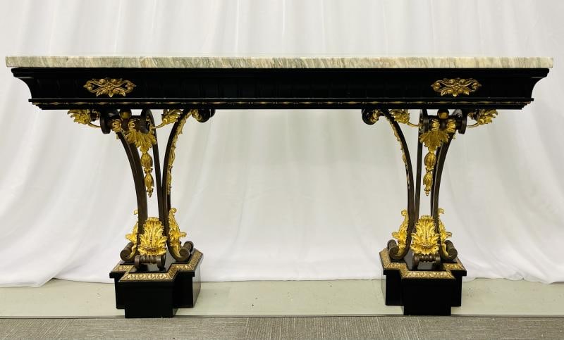 Neoclassical Style Console Table, Refinished, Bronze, Celebrity Provenance - 2