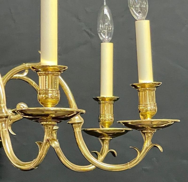 Bronze Georgian Style Chandelier having Eight Lights - 6