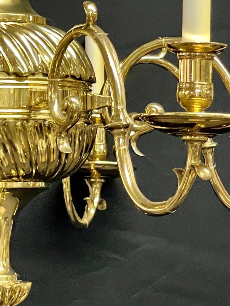 Bronze Georgian Style Chandelier having Eight Lights - 7