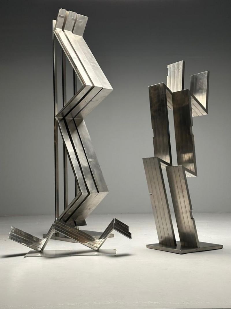 Salvatore Messina, Italian Mid-Century Modern, Steel, Abstract Sculpture, 1970s - 5