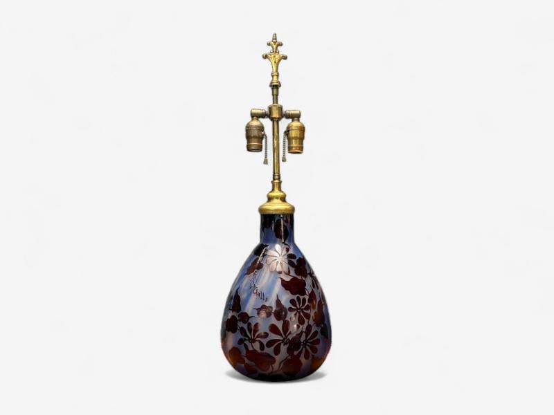 Emile Gallé, Art Nouveau, Glass, Table Lamp, France, 1920s - 4