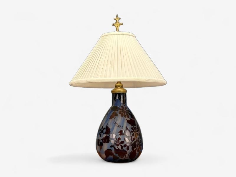 Emile Gallé, Art Nouveau, Glass, Table Lamp, France, 1920s - 7