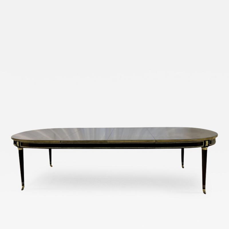 Maison Jansen Tortoise Shell Finished Dining, Louis XVI Style, Bronze Mounted - 2