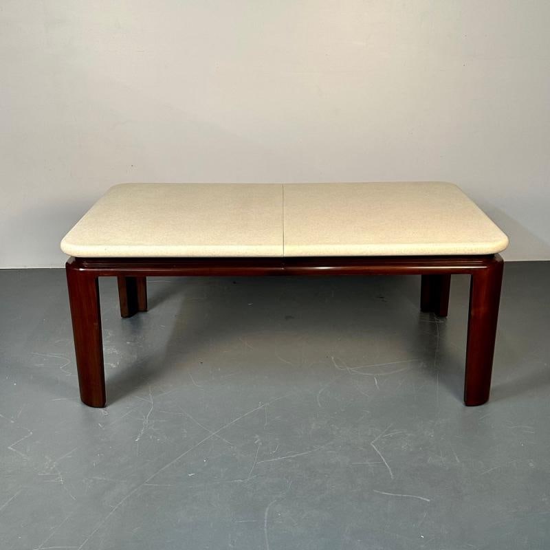 Paul Frankl Mid-Century Modern Cork Top Mahogany Dining Table, Johnson Furniture - 3
