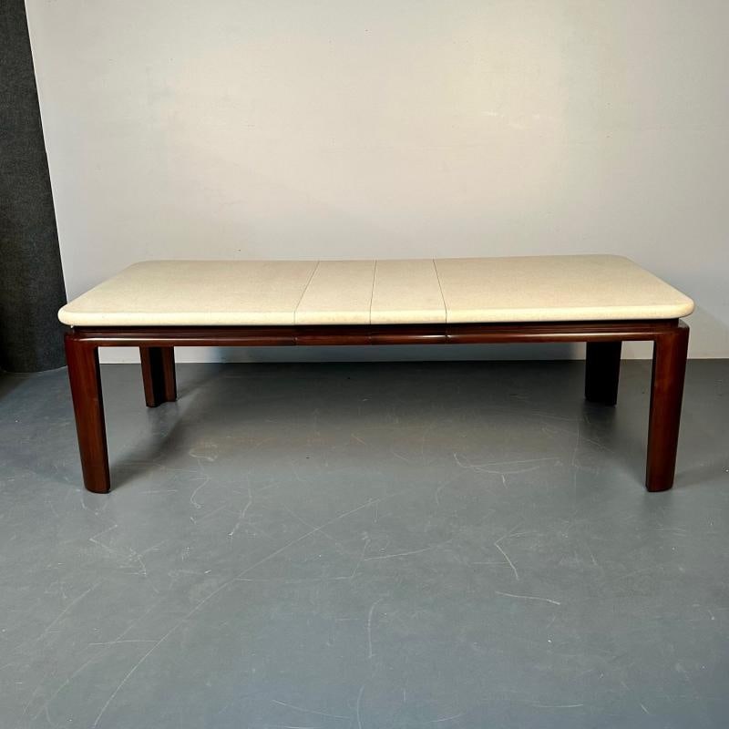 Paul Frankl Mid-Century Modern Cork Top Mahogany Dining Table, Johnson Furniture - 5
