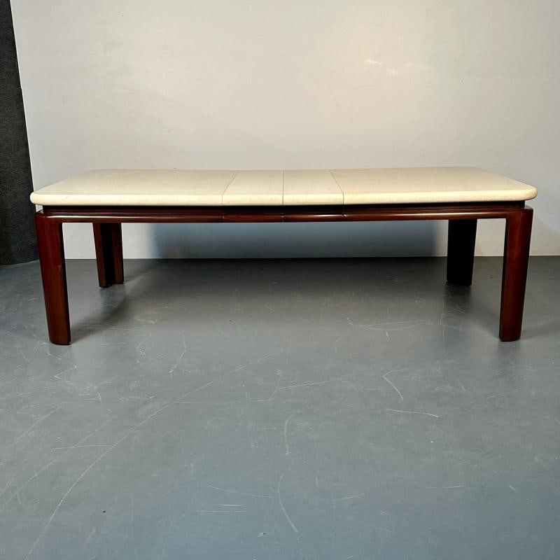 Paul Frankl Mid-Century Modern Cork Top Mahogany Dining Table, Johnson Furniture - 6