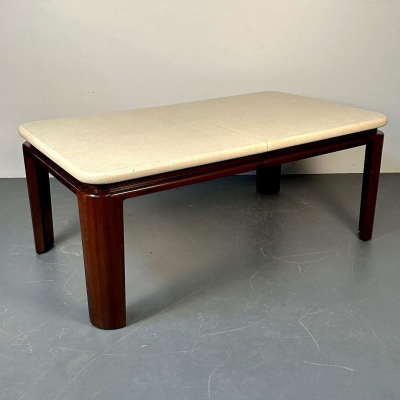 Paul Frankl Mid-Century Modern Cork Top Mahogany Dining Table, Johnson Furniture - 7