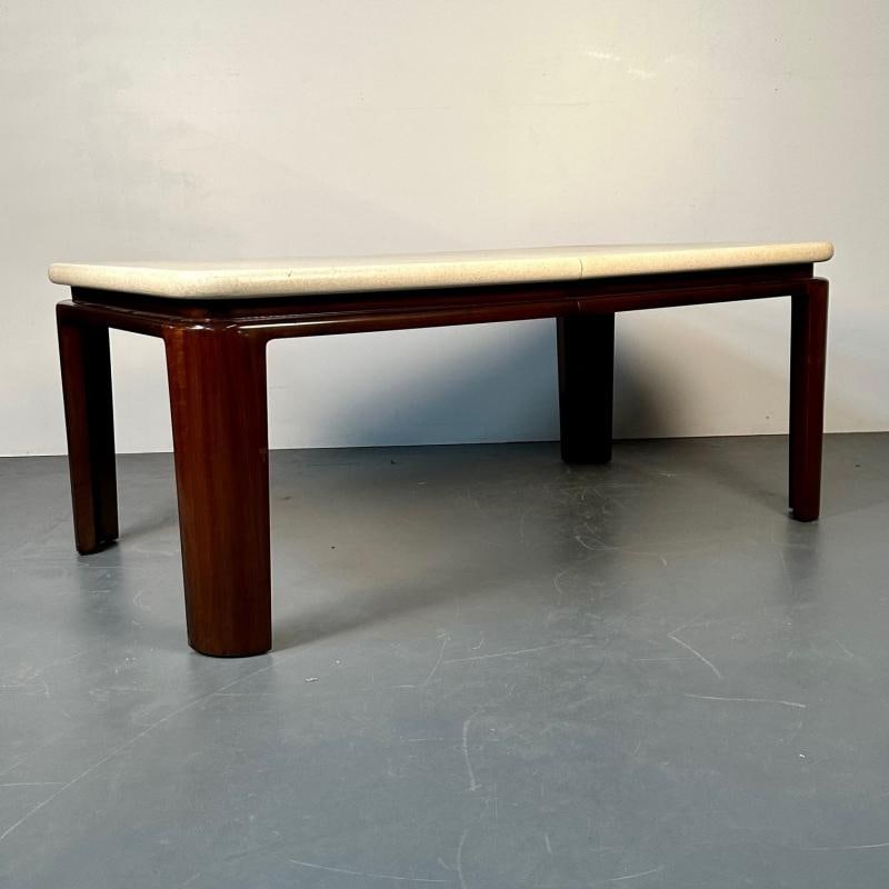 Paul Frankl Mid-Century Modern Cork Top Mahogany Dining Table, Johnson Furniture - 8