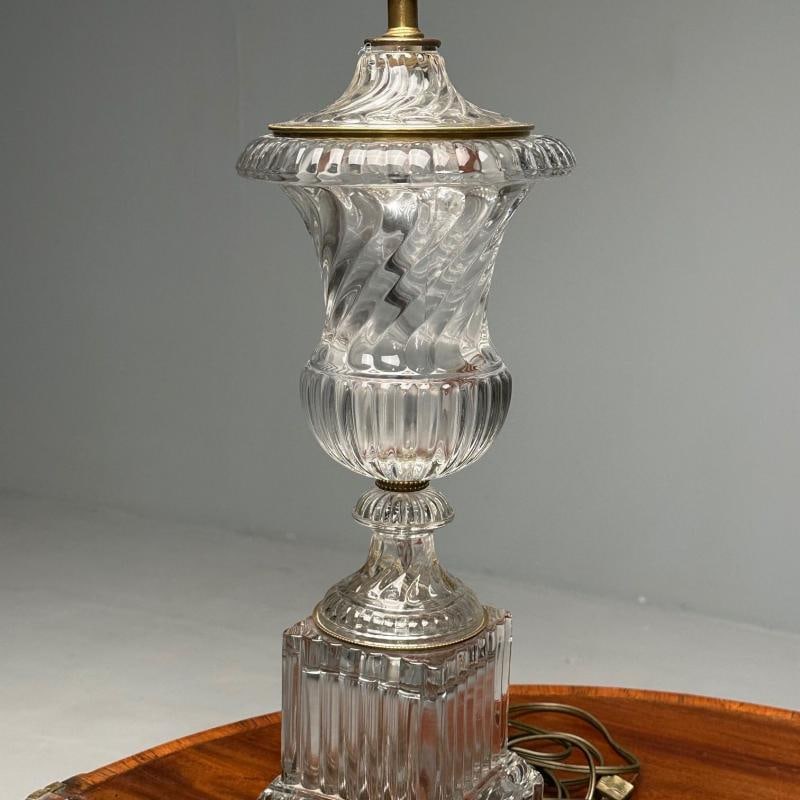 Mid-Century Modern, Table Lamps, Textured Glass, Marble, 1950s - 5