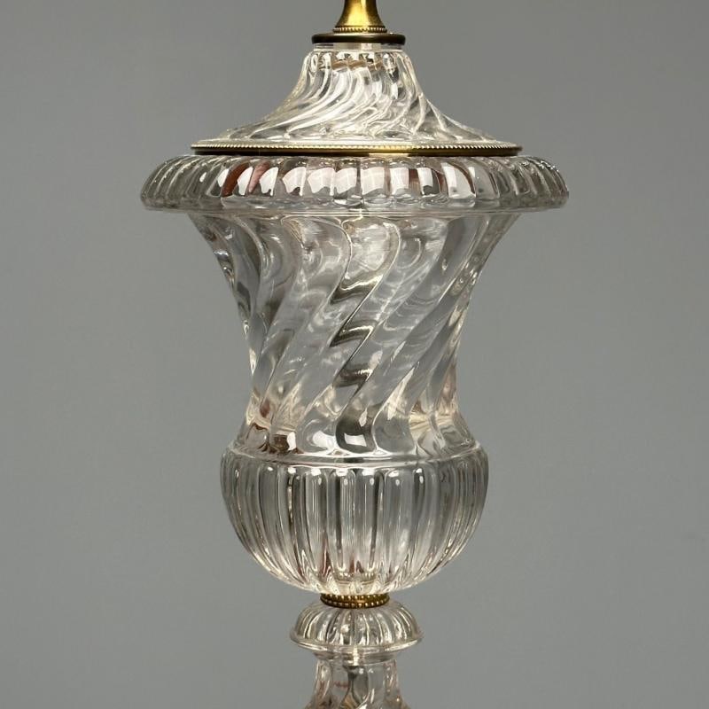 Mid-Century Modern, Table Lamps, Textured Glass, Marble, 1950s - 9