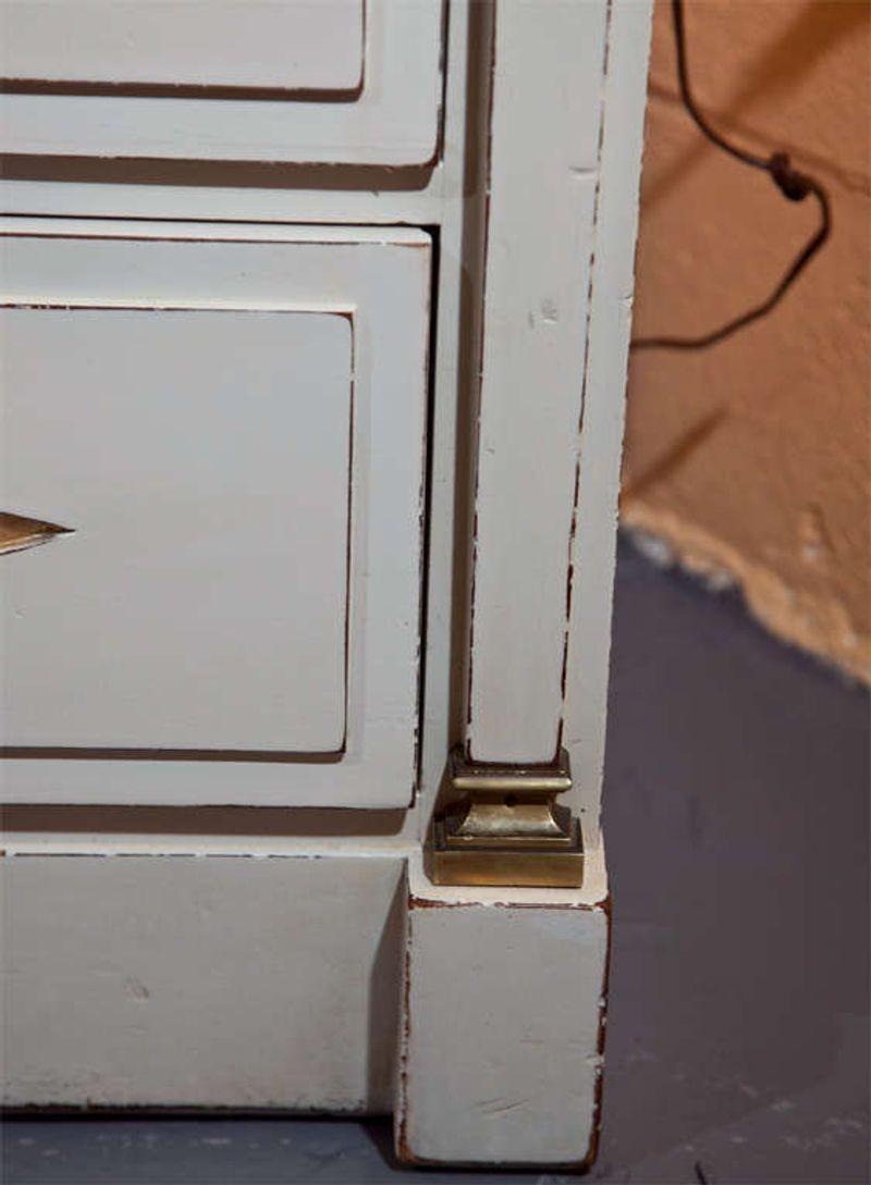 French Empire Style Painted And Parcel Gilt Vanity Dresser by Grosfeld House - 7