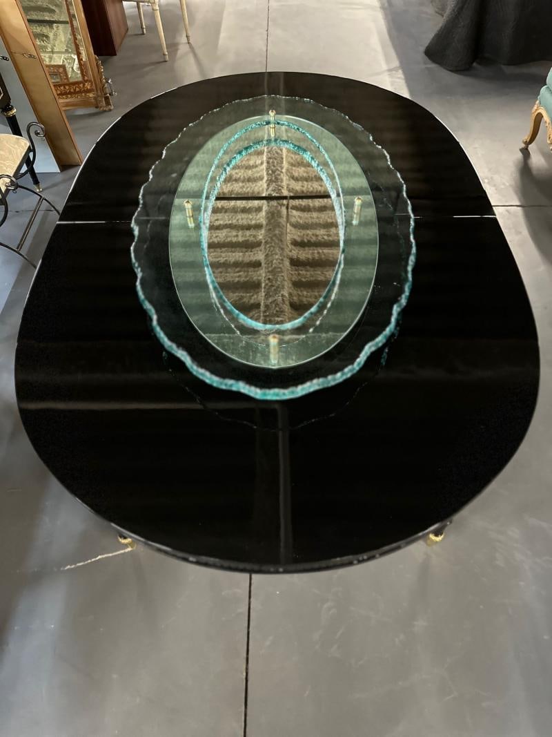 Italian Mid-Century Modern Fontana Arte Oval Glass Mirror or Plateau or Tray - 5