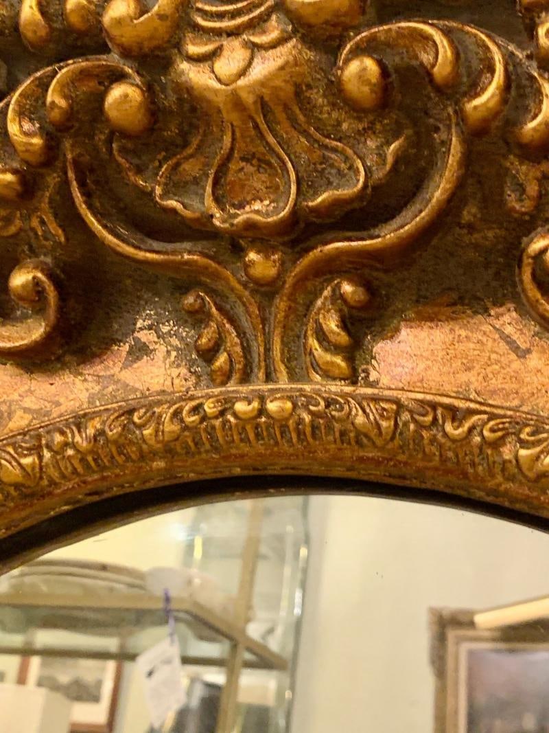 Pair of French Style Wall, Console or Pier Mirrors. Gilt Gesso and Wooden. - 7