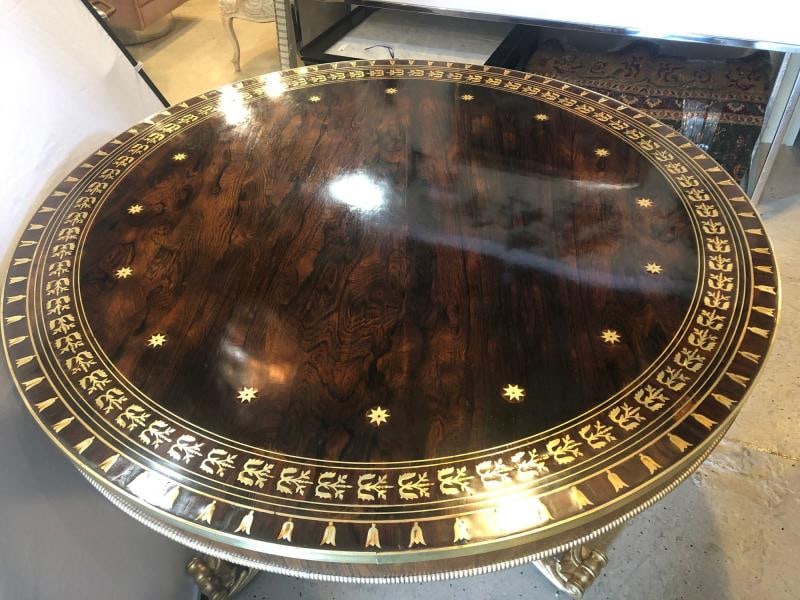 Russian Neoclassical 19th Century Rosewood Breakfast / Center / Dining Table - 2