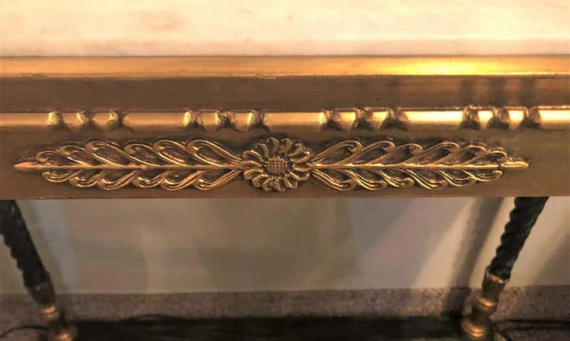 Pair of Swedish Neoclassical Style Marble-Top Consoles - 3
