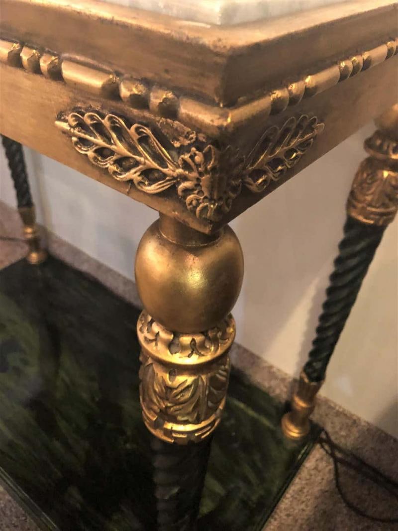 Pair of Swedish Neoclassical Style Marble-Top Consoles - 5