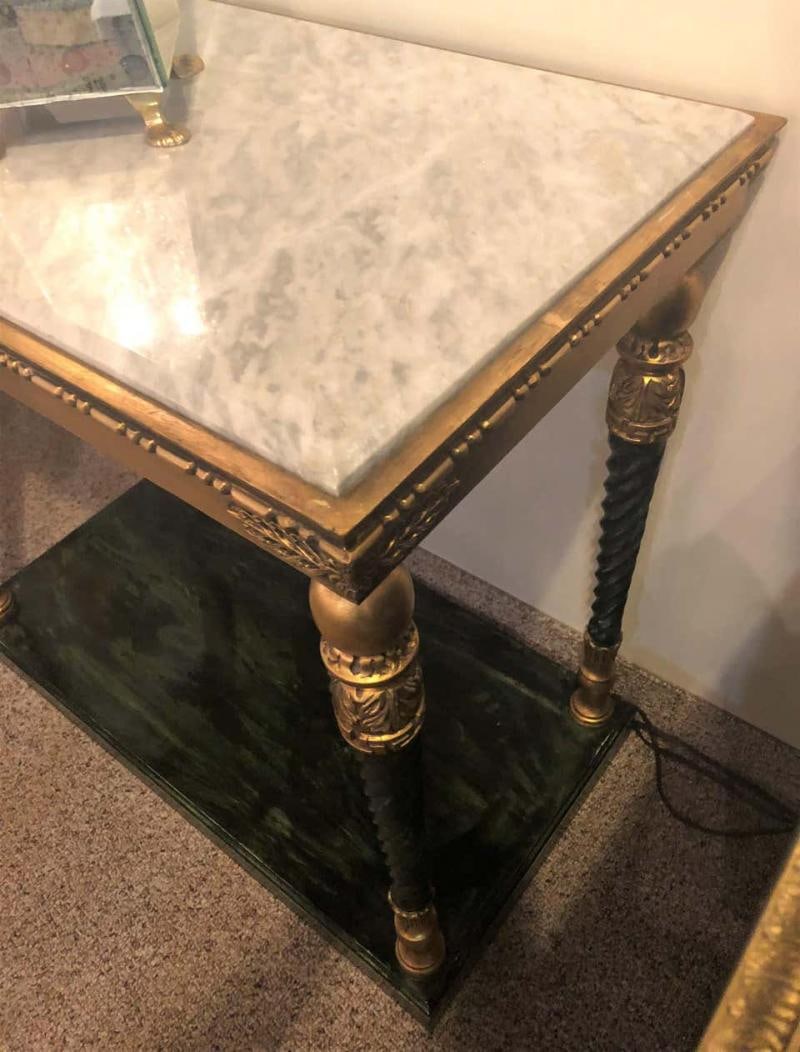 Pair of Swedish Neoclassical Style Marble-Top Consoles - 6