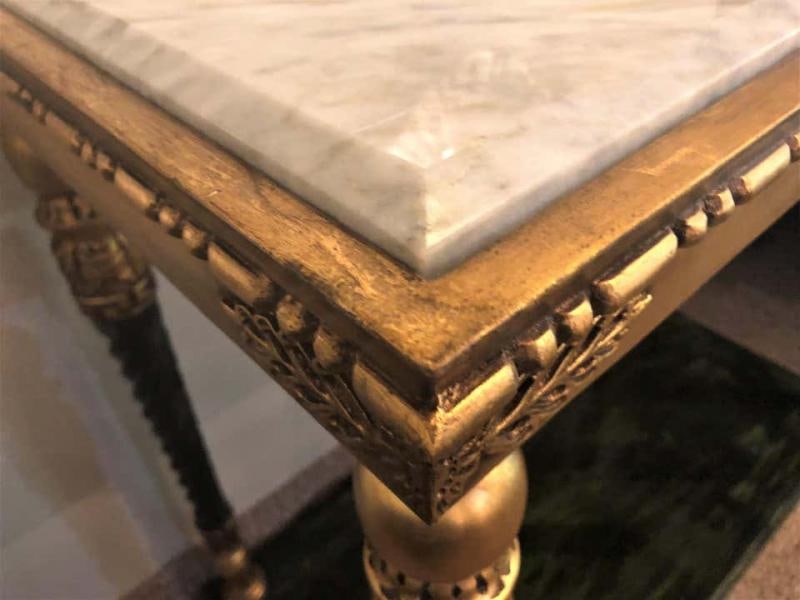 Pair of Swedish Neoclassical Style Marble-Top Consoles - 8