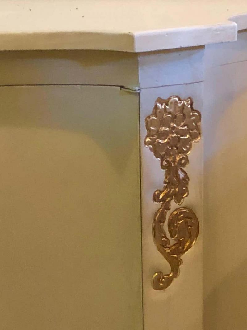 Louis XV Style Parcel-Gilt and Paint Decorated Two-Door Cabinet Server Sideboard - 2