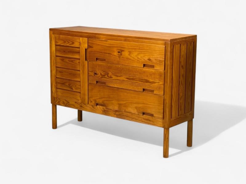 Pierre Gautier-Delaye, French Modern, Pine, Rare Commodes, France, 1957 - 3