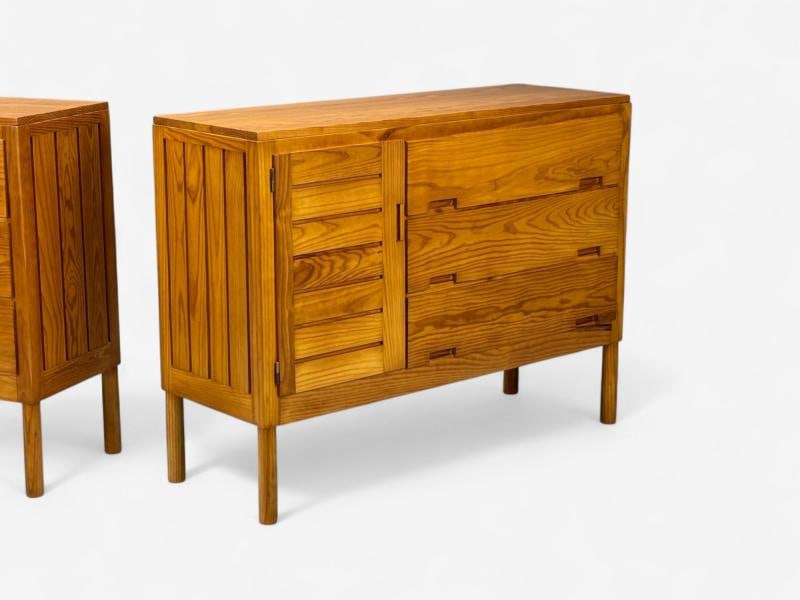 Pierre Gautier-Delaye, French Modern, Pine, Rare Commodes, France, 1957 - 5