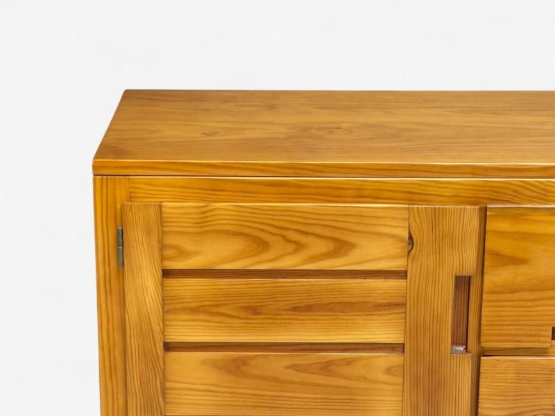 Pierre Gautier-Delaye, French Modern, Pine, Rare Commodes, France, 1957 - 9