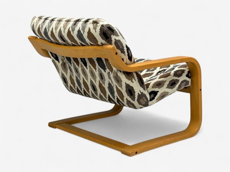Westnofa, Bentwood, Fabric, Lounge Chair and Ottoman, Norway, 1960s - 7