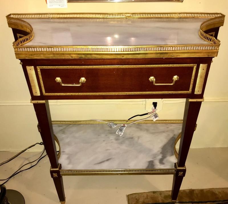 Russian Neoclassical Style Console/Server or Commode with Marble Top - 4