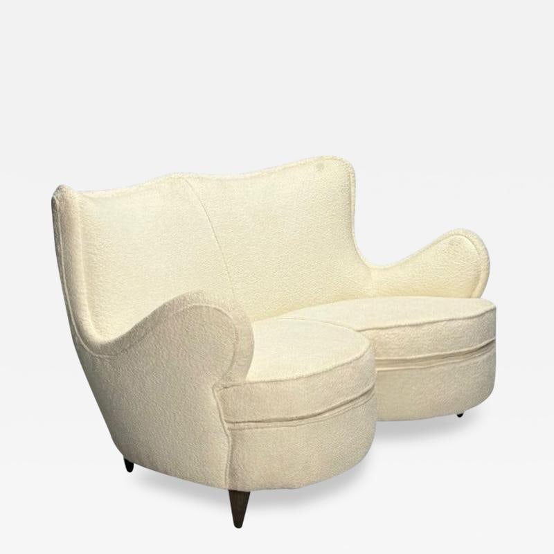 Osvaldo Borsani Attribution, Heart Sofa, Italian Mid-Century Modern, 1950s - 2