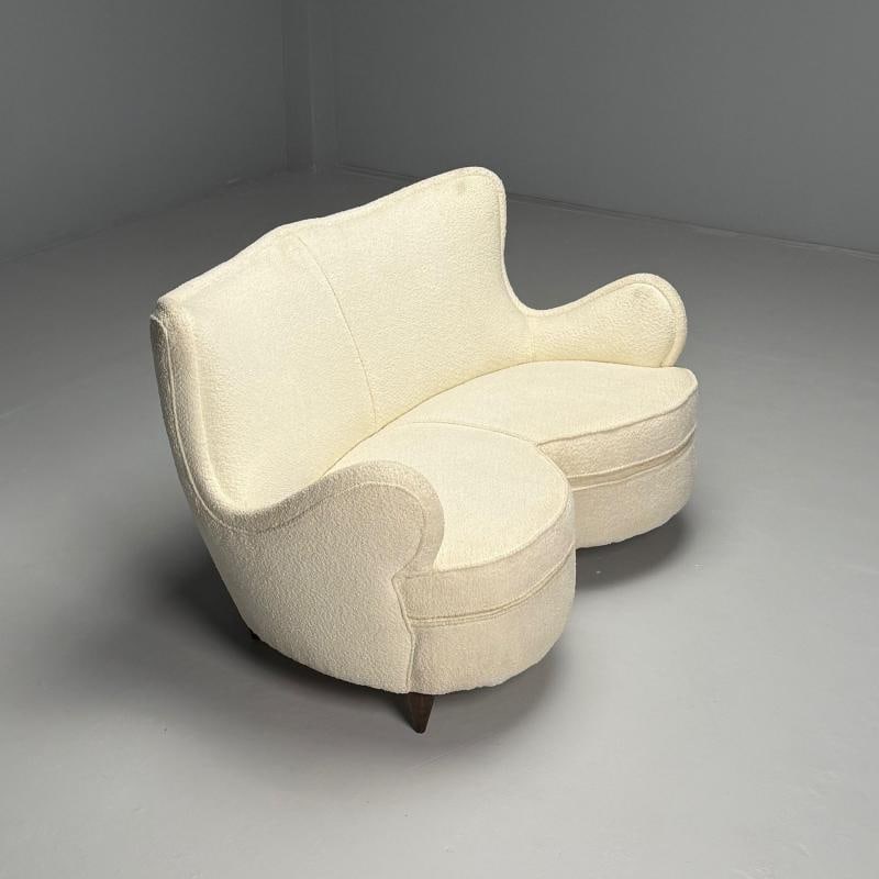 Osvaldo Borsani Attribution, Heart Sofa, Italian Mid-Century Modern, 1950s - 4