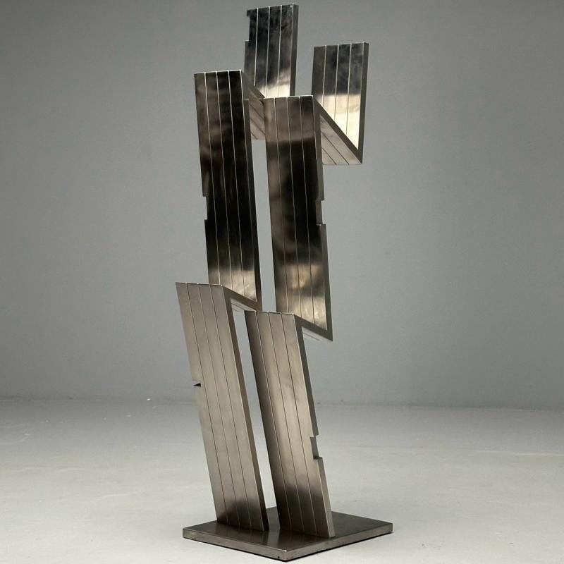 Salvatore Messina, Italian Mid-Century Modern, Abstract Sculpture, Steel, 1970s - 7