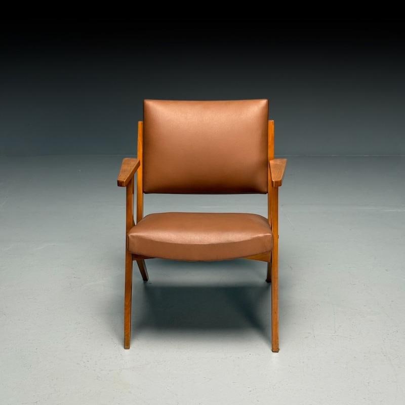 Jose Zanine Caldas, Brazilian Mid-Century Modern, Lounge Chair, Leather, 1950s - 5