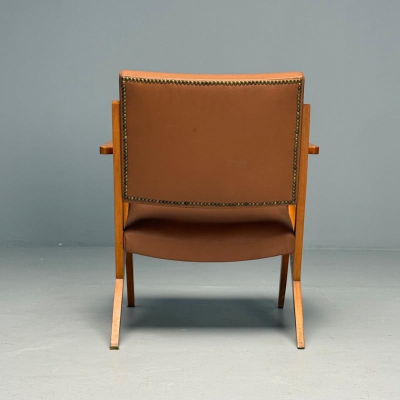 Jose Zanine Caldas, Brazilian Mid-Century Modern, Lounge Chair, Leather, 1950s - 6
