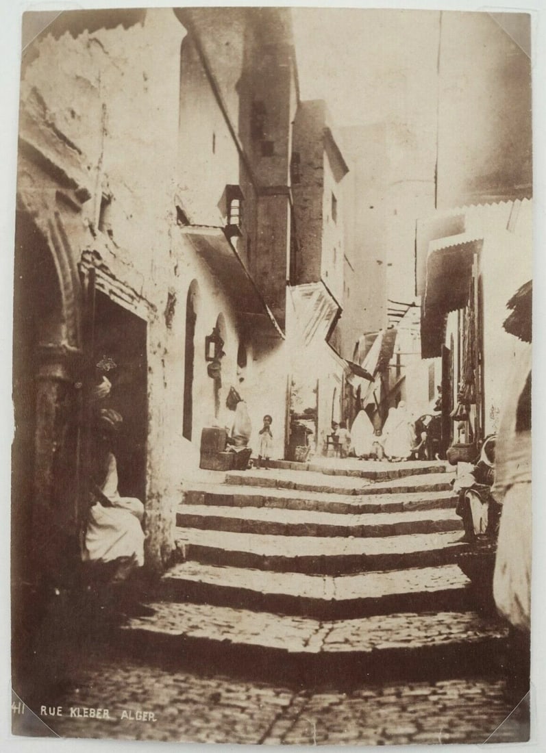 Leroux, Famin - People Tunisia Algeria - Photographs Albumen 1880 Vintage x4 - 6