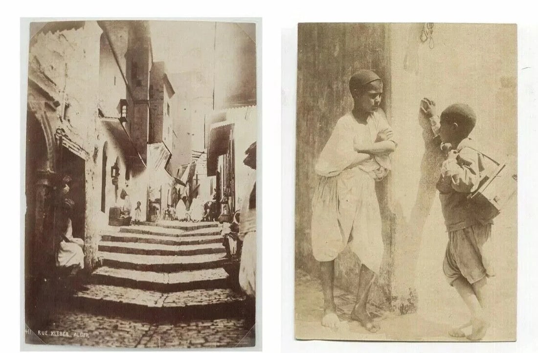 Leroux, Famin - People Tunisia Algeria - Photographs Albumen 1880 Vintage x4 - 7