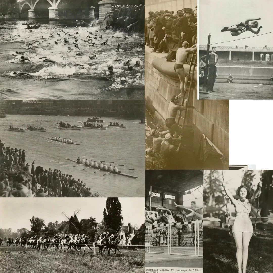 Sport, Swim, Athleticism, Racing c. 1950 Vintage Photograph Press x7: Title: Sport, Swim, Athleticism, Racing c. 1950 Vintage Photograph Press x7 Description: This is an antique item (over 100 years old), and you may be eligible for reduced or exempt customs duties
