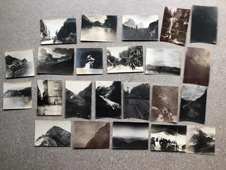 Vintage Photographs Lot x42 Mountain Landscape, Piz Palin, Tirren, Saraguin 1902 - 4