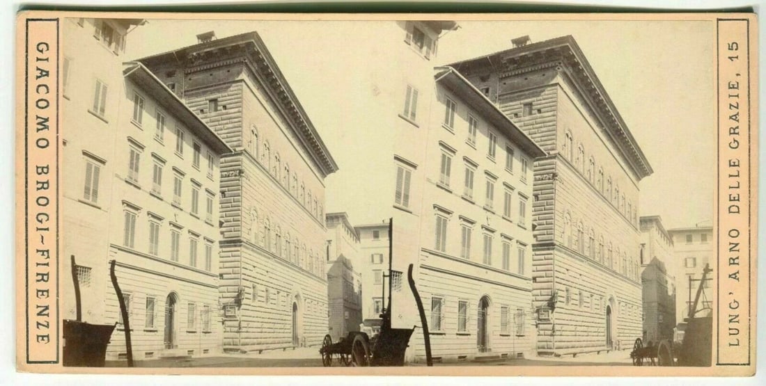 Stereoview - Giacomo BROGI - Florence Views c. 1870 Vintage x11 - 8