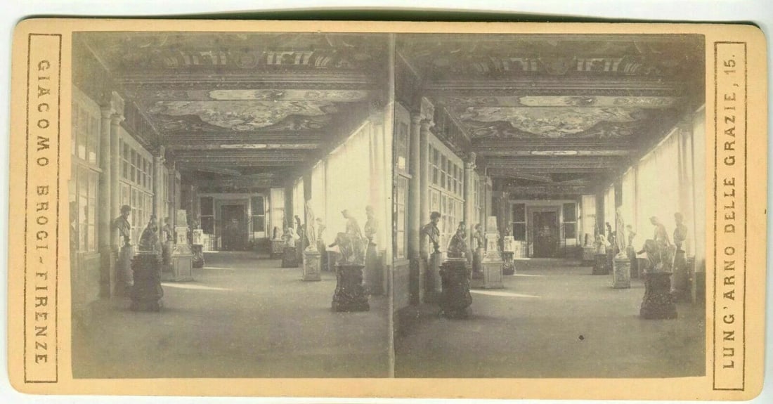 Stereoview - Giacomo BROGI - Florence Views c. 1870 Vintage x11 - 9