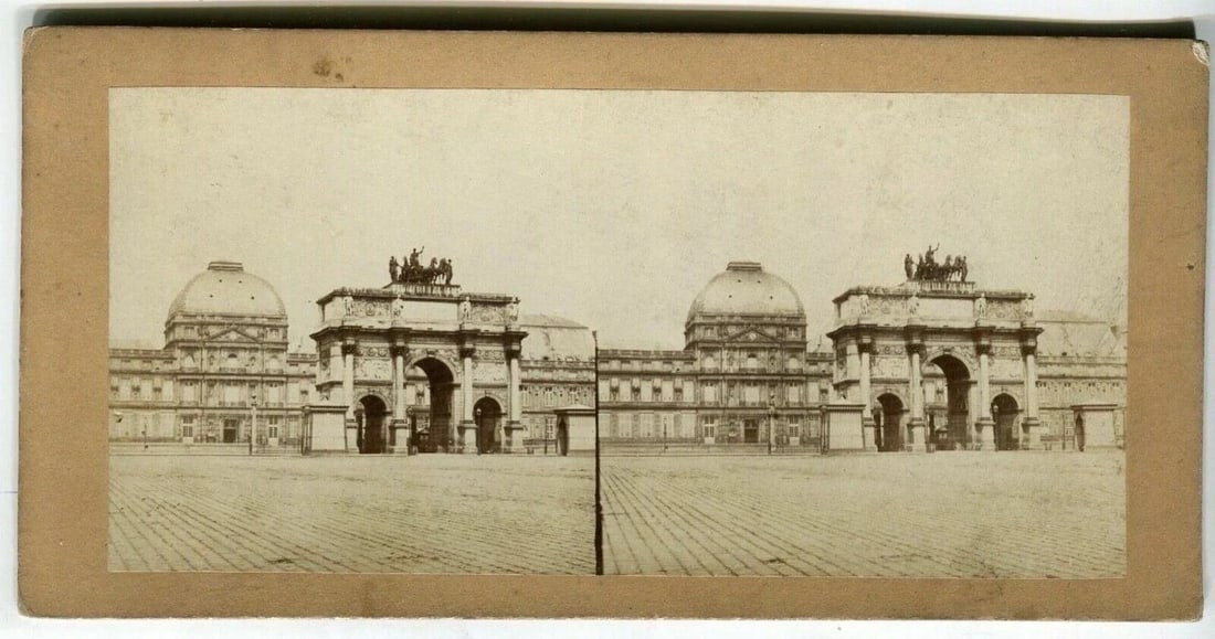 Vintage Stereoview - Paris Views, Albumen c. 1860 x18 - 8
