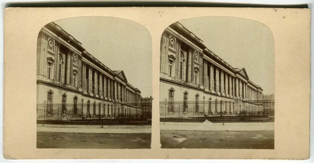 Vintage Stereoview - Paris Views, Albumen c. 1860 x18 - 9